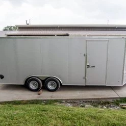 8.5x20 Silver Enclosed Trailer V-Nose (2) 5,200lb Axles -Cheap Trailers Store dsc07553 1 1