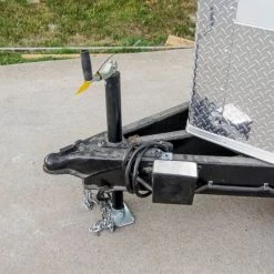 8.5x20 Silver Enclosed Trailer V-Nose (2) 5,200lb Axles -Cheap Trailers Store dsc07555 1 1