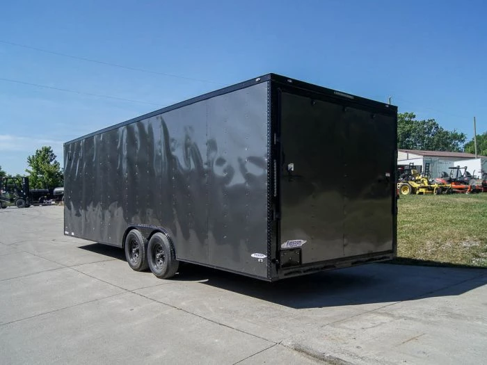 8.5x24 Charcoal Grey V-Nose Enclosed Trailer with Blackout Package 7 8.5x24 Charcoal Grey V-Nose Enclosed Trailer with Blackout Package - Image 5