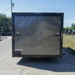 8.5x24 Charcoal Grey V-Nose Enclosed Trailer with Blackout Package 30 8.5x24 Charcoal Grey V-Nose Enclosed Trailer with Blackout Package -Cheap Trailers Store dsc07785 1 1