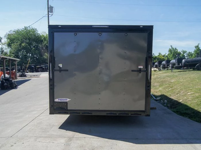 8.5x24 Charcoal Grey V-Nose Enclosed Trailer with Blackout Package 8 8.5x24 Charcoal Grey V-Nose Enclosed Trailer with Blackout Package - Image 6