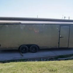 8.5x24 Charcoal Grey V-Nose Enclosed Trailer with Blackout Package 32 8.5x24 Charcoal Grey V-Nose Enclosed Trailer with Blackout Package -Cheap Trailers Store dsc07787 1 1