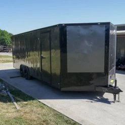 8.5x24 Charcoal Grey V-Nose Enclosed Trailer with Blackout Package 34 8.5x24 Charcoal Grey V-Nose Enclosed Trailer with Blackout Package -Cheap Trailers Store dsc07789 1 1