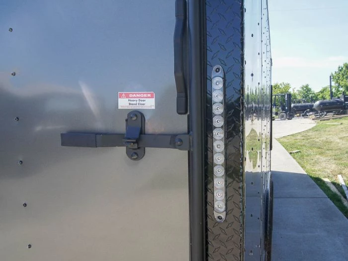 8.5x24 Charcoal Grey V-Nose Enclosed Trailer with Blackout Package 14 8.5x24 Charcoal Grey V-Nose Enclosed Trailer with Blackout Package - Image 12