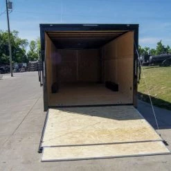 8.5x24 Charcoal Grey V-Nose Enclosed Trailer with Blackout Package 37 8.5x24 Charcoal Grey V-Nose Enclosed Trailer with Blackout Package -Cheap Trailers Store dsc07797 1 1