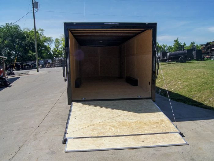 8.5x24 Charcoal Grey V-Nose Enclosed Trailer with Blackout Package 15 8.5x24 Charcoal Grey V-Nose Enclosed Trailer with Blackout Package - Image 13