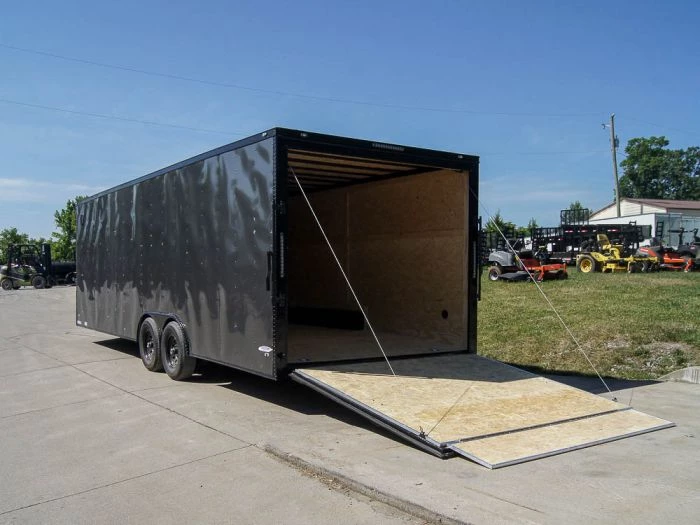 8.5x24 Charcoal Grey V-Nose Enclosed Trailer with Blackout Package 16 8.5x24 Charcoal Grey V-Nose Enclosed Trailer with Blackout Package - Image 14