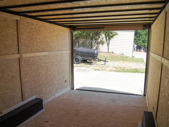 8.5x24 Charcoal Grey V-Nose Enclosed Trailer with Blackout Package 24 8.5x24 Charcoal Grey V-Nose Enclosed Trailer with Blackout Package - Image 22