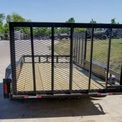 7x14 Straight Deck Utility Trailer with Side Gate (2) 3500lb Axles -Cheap Trailers Store dsc07817 1 1