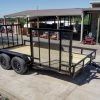 7x14 Straight Deck Utility Trailer with Side Gate (2) 3500lb Axles -Cheap Trailers Store dsc07820 1 1