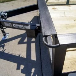 7x14 Straight Deck Utility Trailer with Side Gate (2) 3500lb Axles -Cheap Trailers Store dsc07825 1 1