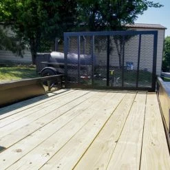 7x14 Straight Deck Utility Trailer with Side Gate (2) 3500lb Axles -Cheap Trailers Store dsc07826 1 1