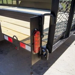 7x14 Straight Deck Utility Trailer with Side Gate (2) 3500lb Axles -Cheap Trailers Store dsc07827 1 1