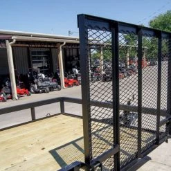 7x14 Straight Deck Utility Trailer with Side Gate (2) 3500lb Axles -Cheap Trailers Store dsc07830 1 1