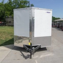 7x16 White V-Nose Enclosed Trailer with Elect Pkg (2) 3500lb Axle -Cheap Trailers Store dsc08327 1 1
