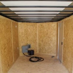 7x16 White V-Nose Enclosed Trailer with Elect Pkg (2) 3500lb Axle -Cheap Trailers Store dsc08344 1 1