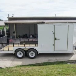 7x18 Hybrid Enclosed Trailer with Side Door (2) 5,200lb Axles