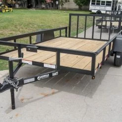 6.4x12 Dovetail Utility Trailer Painted 3500lb Axle