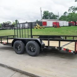 7 X 18 Tandem Axle Dovetail Utility Trailer with Side Gate -Cheap Trailers Store dsc08721 1 1