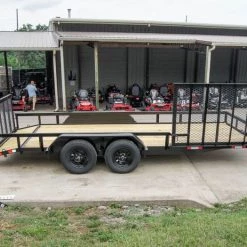 7 X 18 Tandem Axle Dovetail Utility Trailer with Side Gate -Cheap Trailers Store dsc08724 1 1