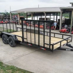 7 X 18 Tandem Axle Dovetail Utility Trailer with Side Gate -Cheap Trailers Store dsc08725 1 1