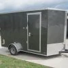 7x12 Charcoal V-Nose Custom Enclosed Trailer 3500lb Axle with Brake -Cheap Trailers Store dsc08739 1 1