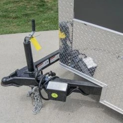 7x12 Charcoal V-Nose Custom Enclosed Trailer 3500lb Axle with Brake -Cheap Trailers Store dsc08742 1