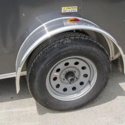 7x12 Charcoal V-Nose Custom Enclosed Trailer 3500lb Axle with Brake -Cheap Trailers Store dsc08743 1