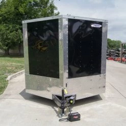 8.5x12 Black V-Nose Enclosed Trailer with Elect Pkg (2) 3500lb Axles -Cheap Trailers Store dsc08758 1 1
