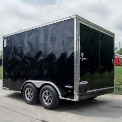 8.5x12 Black V-Nose Enclosed Trailer with Elect Pkg (2) 3500lb Axles -Cheap Trailers Store dsc08761 1 1