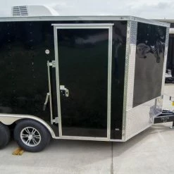 8.5x12 Black V-Nose Enclosed Trailer with Elect Pkg (2) 3500lb Axles -Cheap Trailers Store dsc08766 1 1