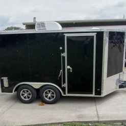 8.5x12 Black V-Nose Enclosed Trailer with Elect Pkg (2) 3500lb Axles -Cheap Trailers Store dsc08767 1 1