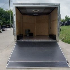 8.5x12 Black V-Nose Enclosed Trailer with Elect Pkg (2) 3500lb Axles -Cheap Trailers Store dsc08773 1 1