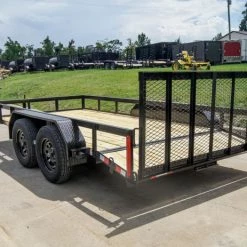 7x14 Dovetail Utility Trailer (2) 3500lb Axles -Cheap Trailers Store dsc08963 1 1