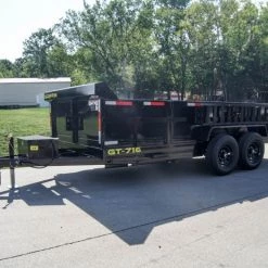 7x16 Hydraulic Dump Trailer with 2ft Sides (2) 7K Axles -Cheap Trailers Store dsc08999 2 1