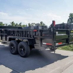 7x16 Hydraulic Dump Trailer with 2ft Sides (2) 7K Axles -Cheap Trailers Store dsc09001 2 1