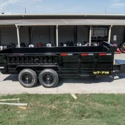 7x16 Hydraulic Dump Trailer with 2ft Sides (2) 7K Axles -Cheap Trailers Store dsc09004 2 1