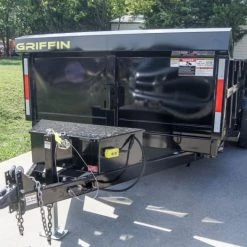 7x16 Hydraulic Dump Trailer with 2ft Sides (2) 7K Axles -Cheap Trailers Store dsc09005 2 1