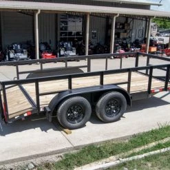 6.4x14 Utility Trailer with 2ft Side Railing (2) 3500lb Axles -Cheap Trailers Store dsc09088 1 1