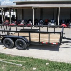 6.4x14 Utility Trailer with 2ft Side Railing (2) 3500lb Axles -Cheap Trailers Store dsc09089 1 1