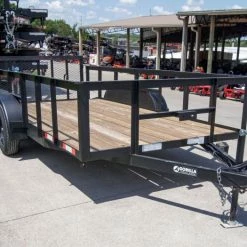 6.4x14 Utility Trailer with 2ft Side Railing (2) 3500lb Axles -Cheap Trailers Store dsc09090 1 1