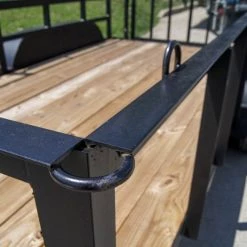 6.4x14 Utility Trailer with 2ft Side Railing (2) 3500lb Axles -Cheap Trailers Store dsc09093 1 1