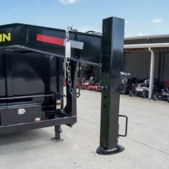 7x12 Gooseneck Hydraulic Dump Trailer with 4ft Side (2) 6K Axles -Cheap Trailers Store dsc09294 2 1