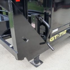 7x12 Gooseneck Hydraulic Dump Trailer with 4ft Side (2) 6K Axles -Cheap Trailers Store dsc09297 3 1