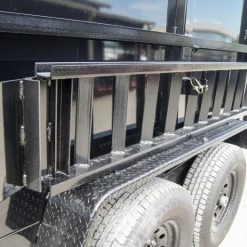 7x12 Gooseneck Hydraulic Dump Trailer with 4ft Side (2) 6K Axles -Cheap Trailers Store dsc09298 2 1