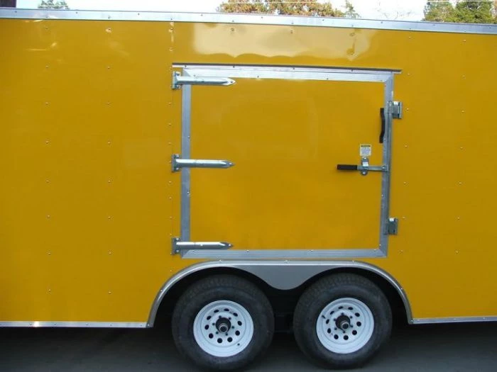 Enclosed Trailer 8.5'x24' Yellow - Mower Motorcycle Car Truck Hauler 11 Enclosed Trailer 8.5'x24' Yellow - Mower Motorcycle Car Truck Hauler - Image 9
