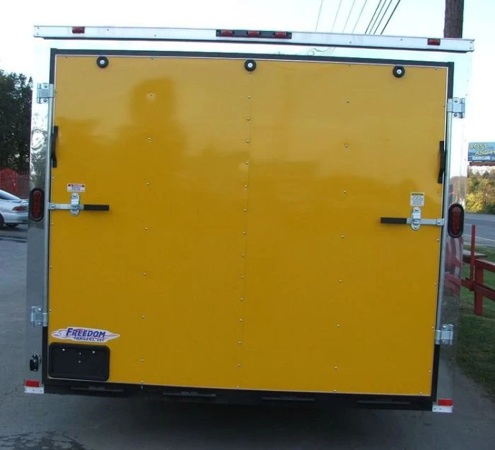 Enclosed Trailer 8.5'x24' Yellow - Mower Motorcycle Car Truck Hauler 9 Enclosed Trailer 8.5'x24' Yellow - Mower Motorcycle Car Truck Hauler - Image 7