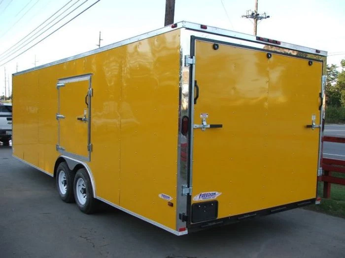 Enclosed Trailer 8.5'x24' Yellow - Mower Motorcycle Car Truck Hauler 14 Enclosed Trailer 8.5'x24' Yellow - Mower Motorcycle Car Truck Hauler - Image 12