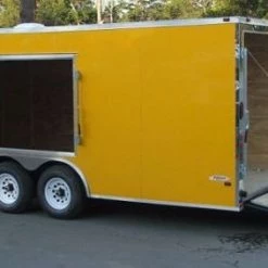 Enclosed Trailer 8.5'x24' Yellow - Mower Motorcycle Car Truck Hauler 31 Enclosed Trailer 8.5'x24' Yellow - Mower Motorcycle Car Truck Hauler -Cheap Trailers Store dscf7116 1 1