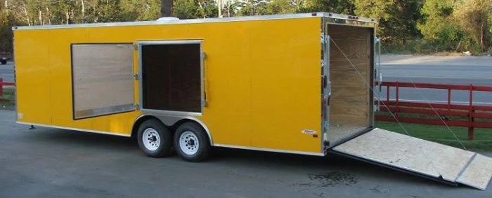 Enclosed Trailer 8.5'x24' Yellow - Mower Motorcycle Car Truck Hauler 17 Enclosed Trailer 8.5'x24' Yellow - Mower Motorcycle Car Truck Hauler - Image 15
